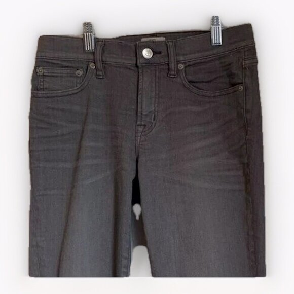 J. Crew Womens Toothpick Jeans Sz 27 Gray Wash Skinny Slim Fit Mid Rise Everyday - Picture 3 of 8